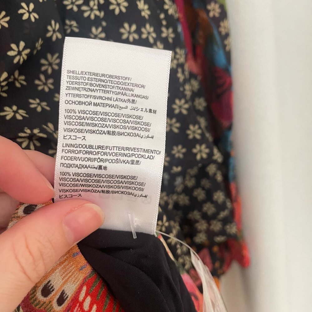 Farm Rio Toucanfly Midi Dress - Black - Picture 7 of 7